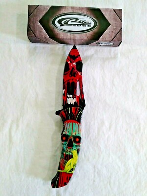RITE EDGE ''RED CAT EYE FOLDER''  ASSISTED OPEN,  LINER LOCK  - NEW IN BOX 