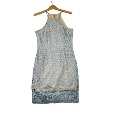NEW Lulus "Steal a Kiss" Lace Dress size Large Light Blue