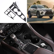 Carbon Fiber Gear Box Shift & Cup Holder Panel For Lexus RX350 450h 2020-2022