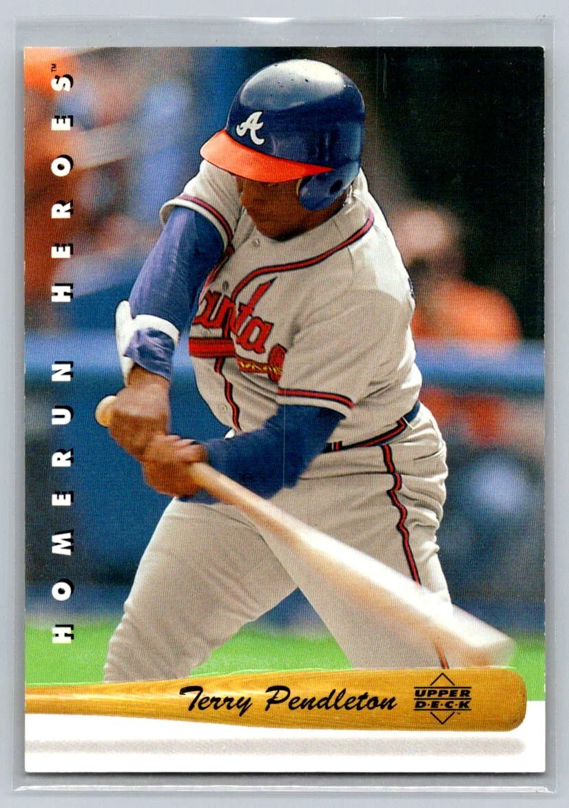 💎1993 Upper Deck Baseball Home Run Heroes #HR18 Terry Pendleton - Braves💎