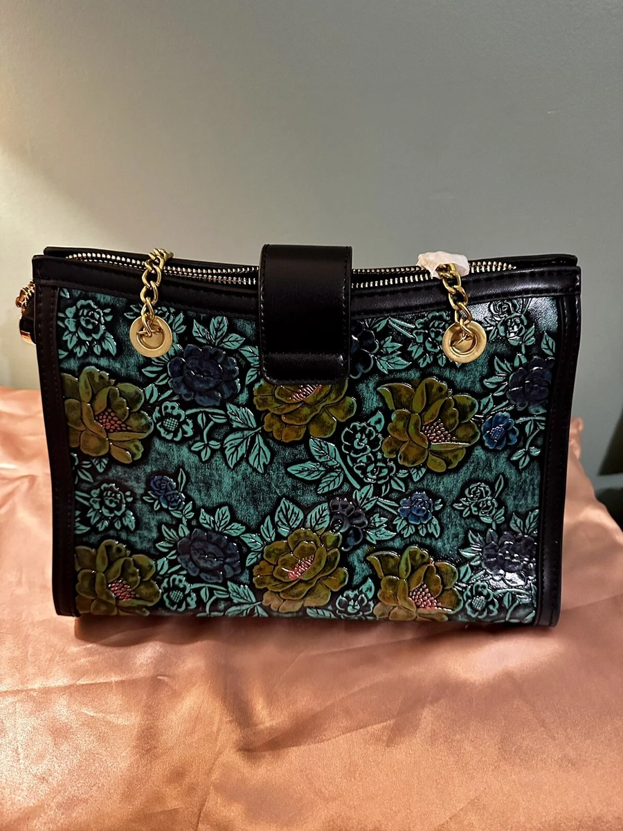 Floral handbag designer hot sale
