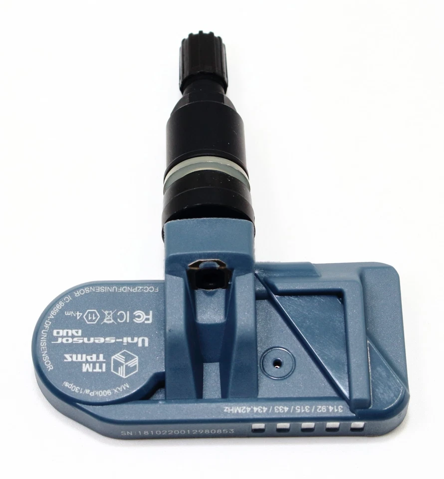 4 sensores de presión de neumáticos TPMS negro mate para Audi Q7 SUV 433mhz vástagos de válvula de aluminio Foto 3 de 4