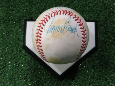 JOHNNY BENCH TONY PEREZ JOE MORGAN SIGNED CINCINNATI REDS RAWLINGS