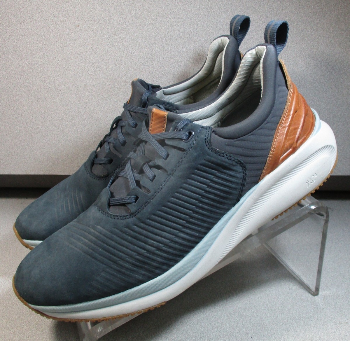 256589 PF50 TR1-LUXE MENS SHOE 9.5 M NAVY NUBUCK LACE UP BY 