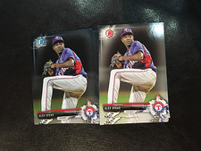 2017 Bowman BP68 Alex Speas 20 count lot, 7 chrome 13 base Texas Rangers