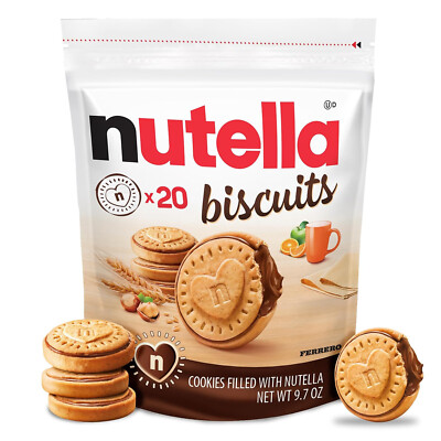 Nutella Biscuits,Hazelnut Spread with Cocoa,(20 Count)9.7 oz(Select Pack)