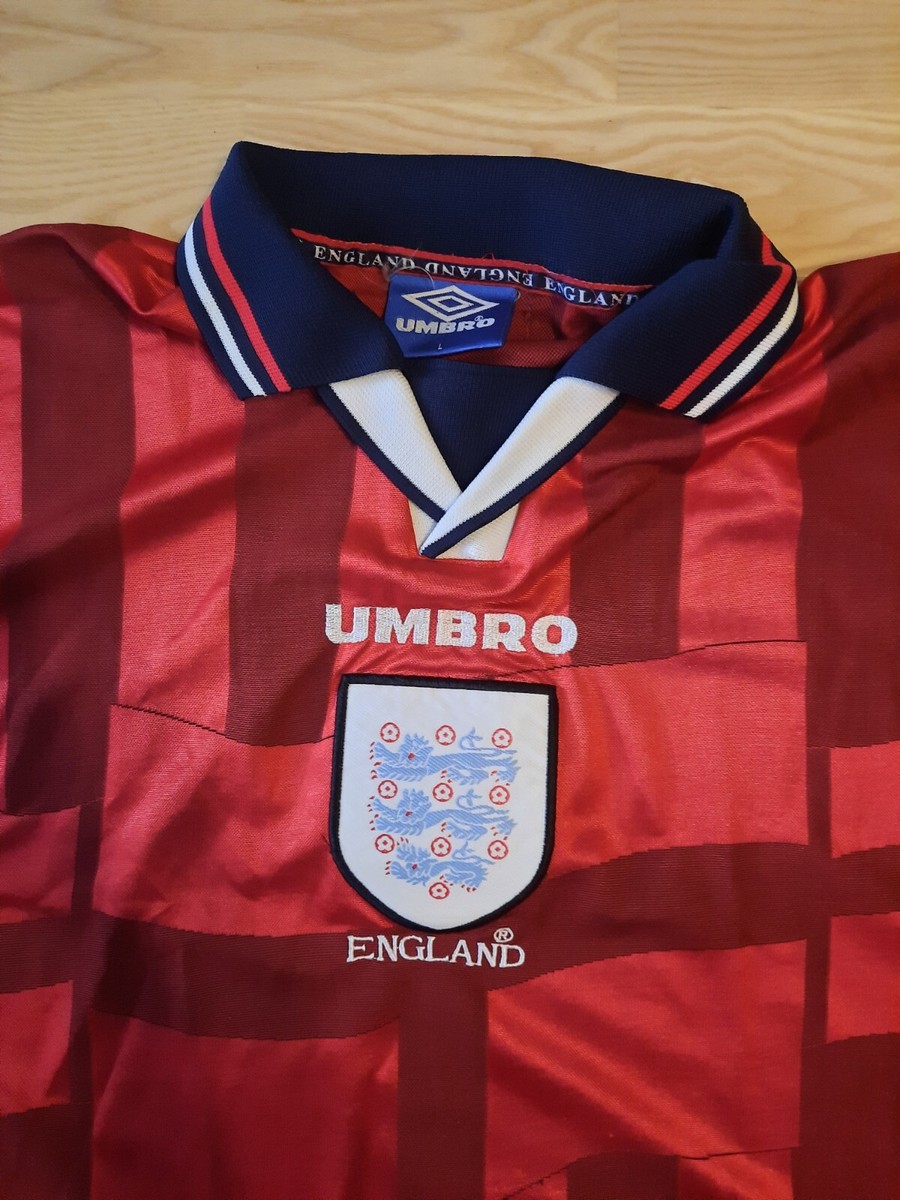 Maillot Vintage Angleterre Extérieur 1997-1999 - Ombro - Taille XL
