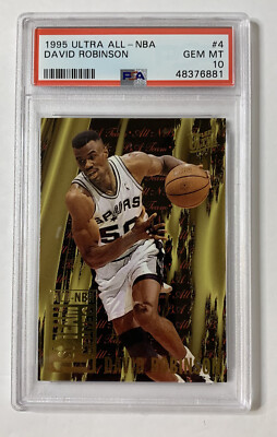 1995 Ultra All-NBA David Robinson The Admiral Spurs PSA 10 Gem Mint #4 MVP HOF