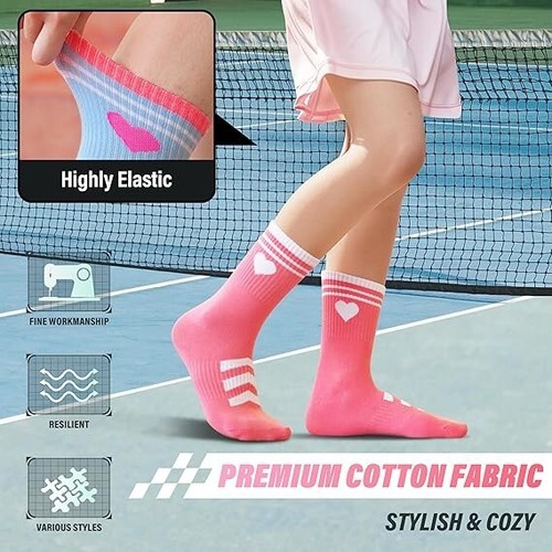ANTSANG Kids Boy Girl Youth Athletic Sport Basketball Crew Cotton Socks 9-14 Yrs - Picture 2 of 5