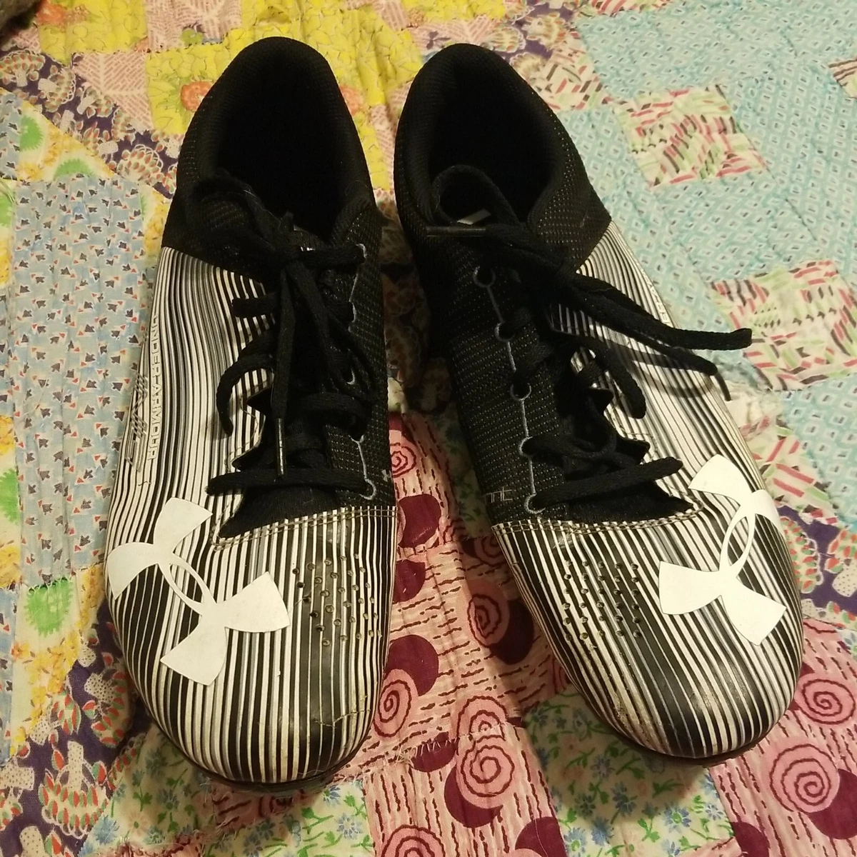 Under Armour Womens Kick Sprint Track Shoes Cleats Spikes Black
