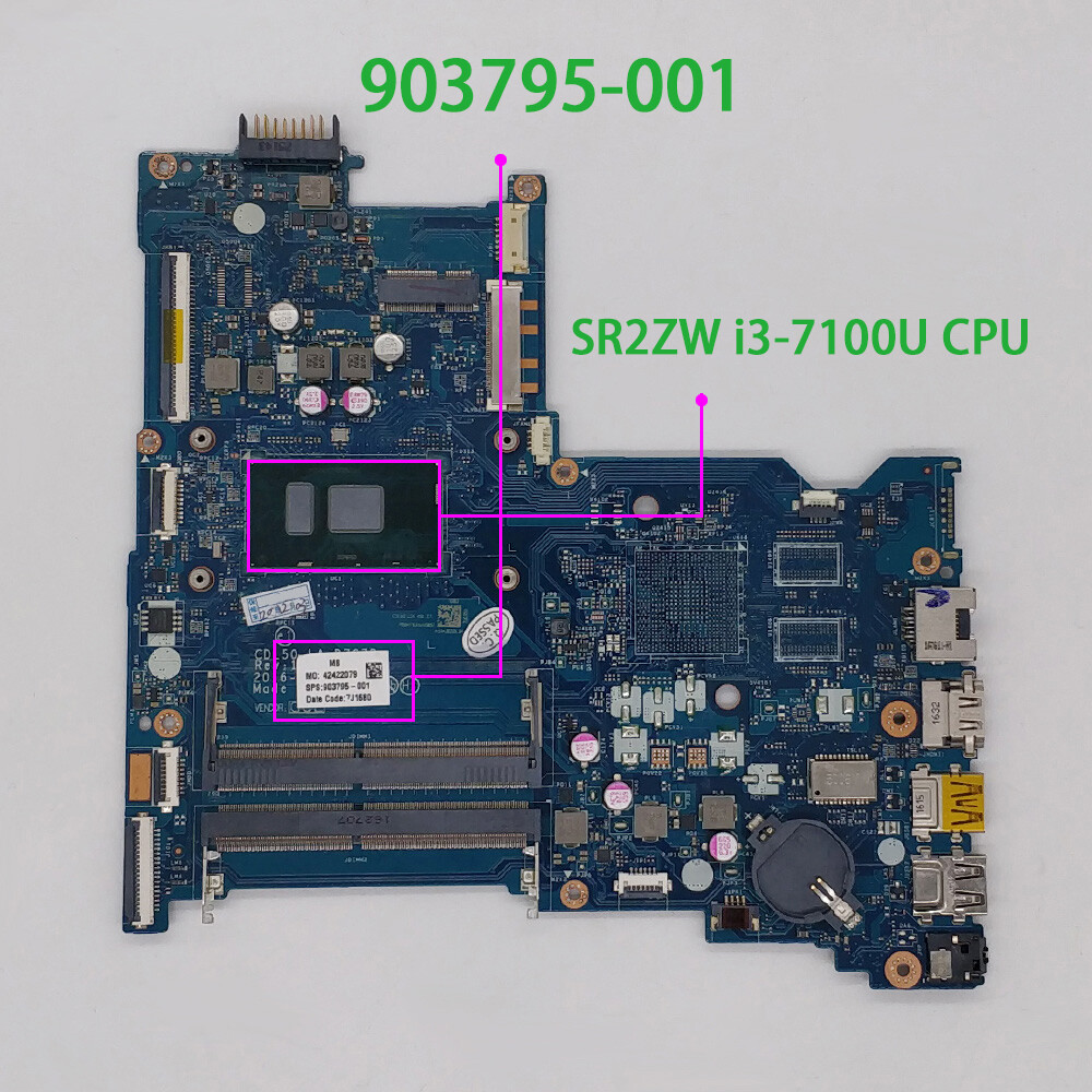 Laptop Motherboard I3 7100 Compatible Motherboards I3 7th Gen