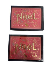 Niquea.D 16 Handmade Christmas Card and 16 Lined Envelopes Noel Red Jewels 16 Ca