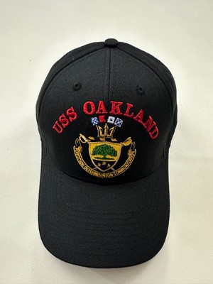 The Corps USS Oakland LCS 24 ATTT Logo Black Baseball Cap Hat One Size
