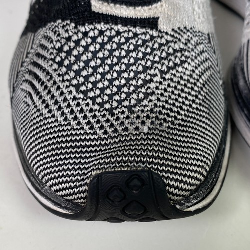 Nike Flyknit Racer Trainers UK 7.5 Black White Tongue 2014 Racing 526628-002 - Picture 15 of 24