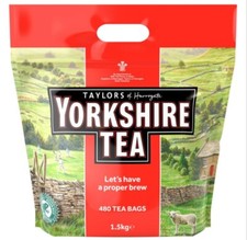 Yorkshire Tea 480 Tea Bags 1.5kg ~ Classic Tea ~ New ~ Britain’s Favourite Tea 0.04 per strip