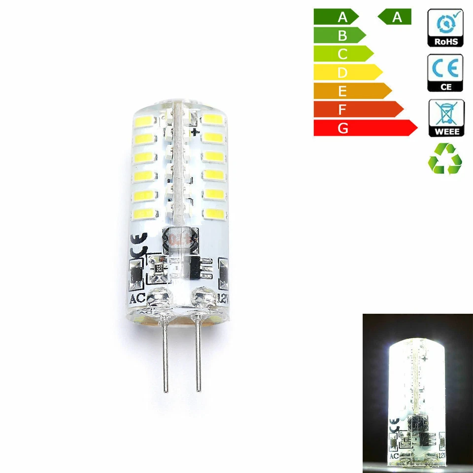10X G4 led Bulb 5W Cool White DC12V  SMD3014 Capsule light halogen desk lamp - Image 2 of 4