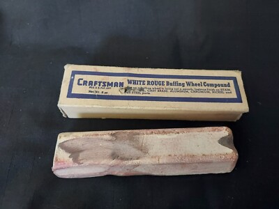 Vintage CRAFTSMAN 9-2860 White Rouge Buffing Wheel Compound 4 OZ. | eBay