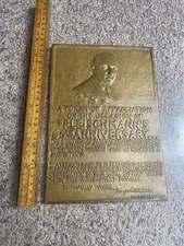 1930’s Fleischmann’s bakery Brass Plaque sign bakery grocery store original
