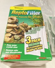 NIB Tetra Fauna ReptoFilter Medium 3 Pack Refill Filter Cartridges
