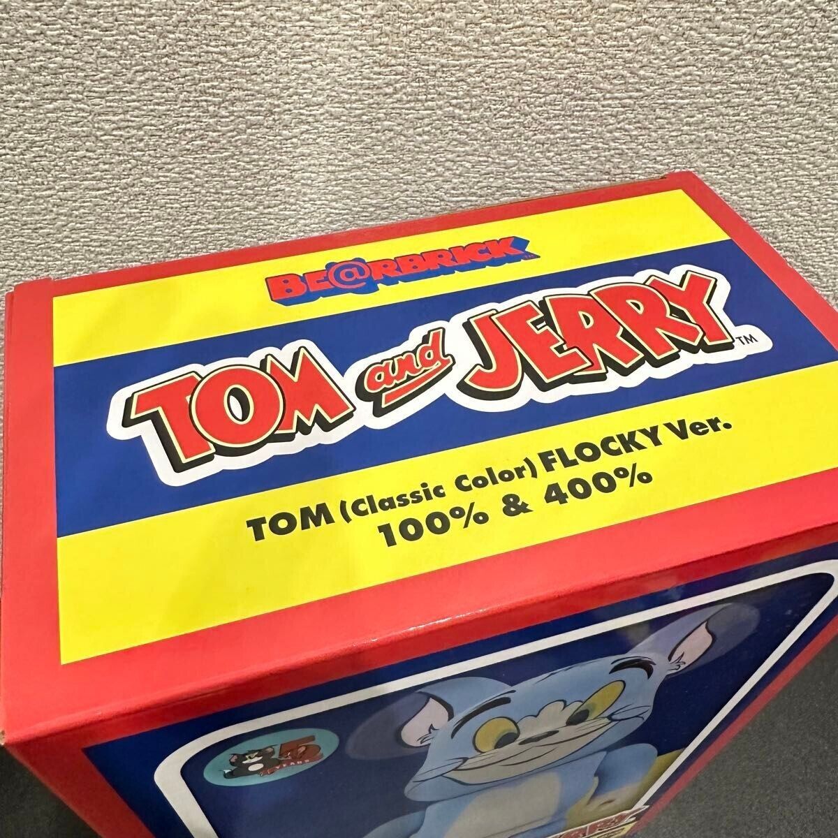 MEDICOM TOY BE@RBRICK TOM & JERRY(Classic Color)FLOCKY Ver MEDICOM TOY BE@RBRICK TOM & JERRY(Classic Color)FLOCKY Ver