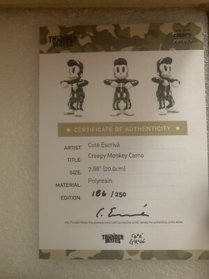 Figurine Thunder Mates – Creepy Monkey Camo – Côté Escriva – édition 2020