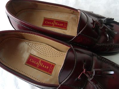 Cole Haan leather pinch tassel loafer burgundy pad insole leather sole 9D EUC … Cole Haan Pinch Tassel - Burgundy - Goodman main image 4