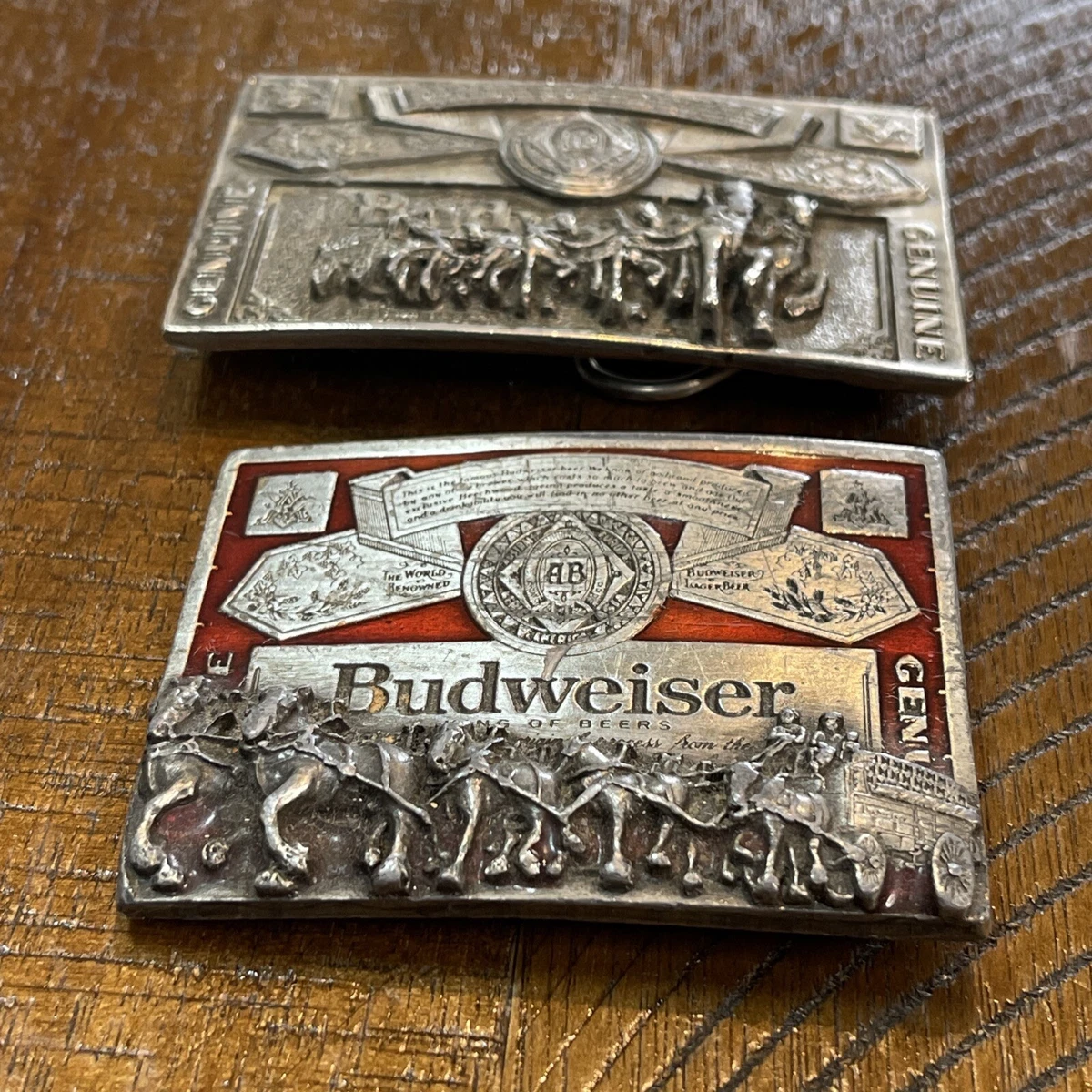 Vintage budweiser belt buckle top