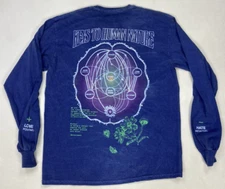 Bitter Sweet Keys To Human Nature Graphic T-shirt Men Medium Blue Long Sleeve
