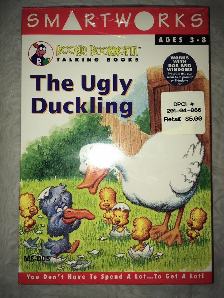 1994 SmartWorks Bookie Bookworm Talking Books “The Ugly Duckling” PC 3.5” Disks - Image 2 of 4