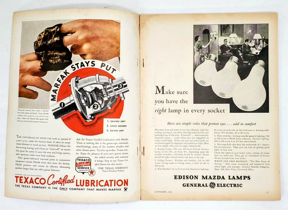 Popular Science September 1934 Illustrated Magazine Airplanes Motorcycles Crime - Image 3 of 4