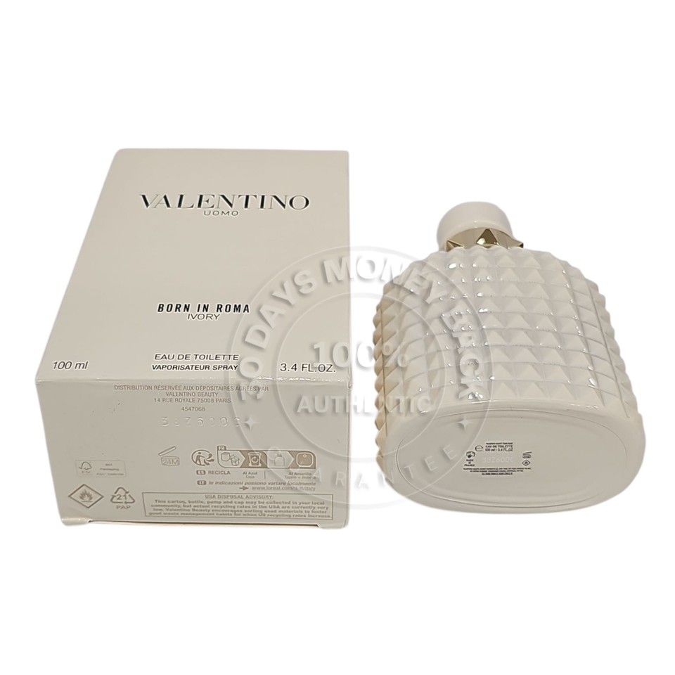 Valentino Uomo Born in Roma Ivory Eau de Toilette 3.4 oz / 100 ml