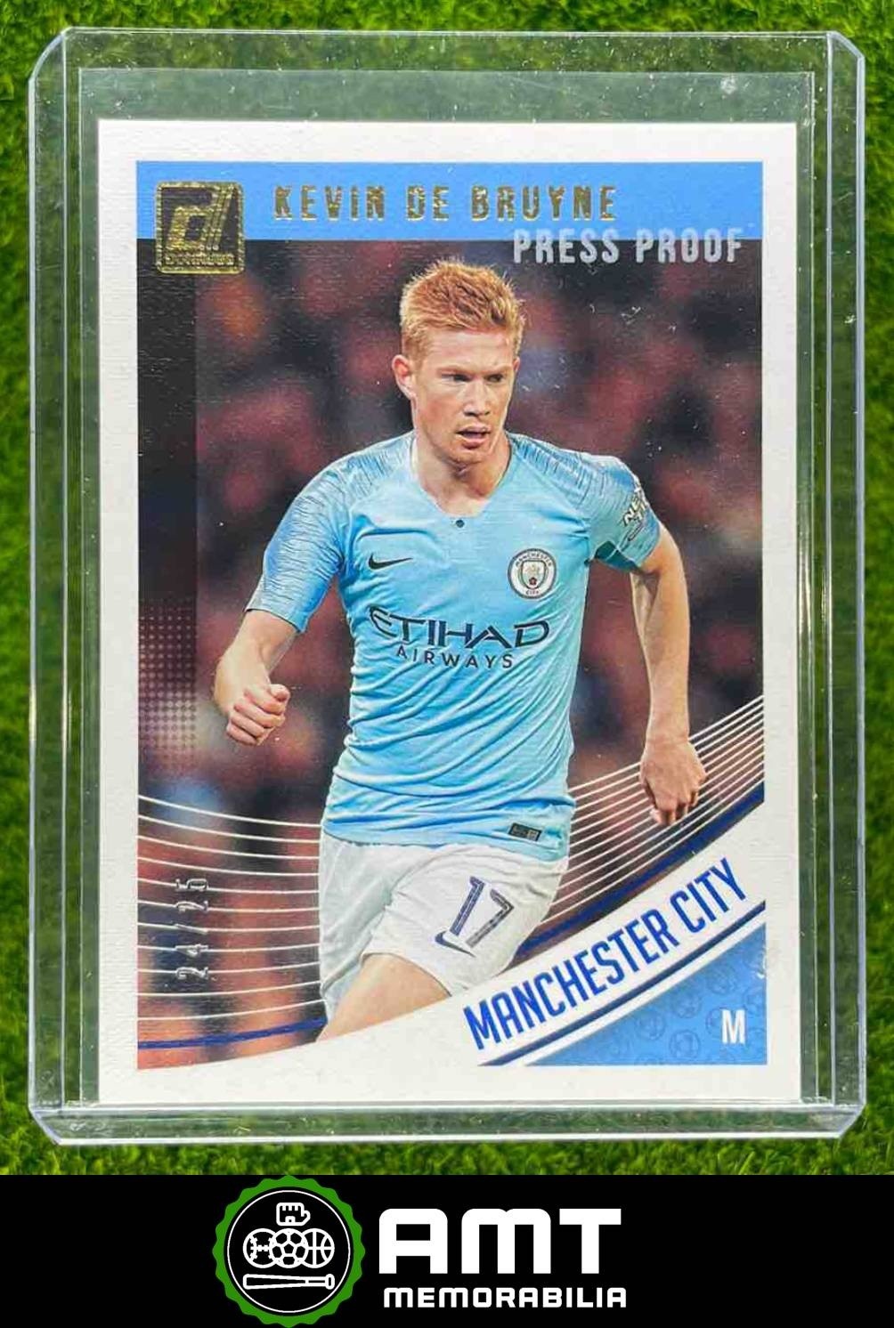 2018 Panini Donruss #41 Kevin De Bruyne Press Proof Canvas 24/25 Manchester City