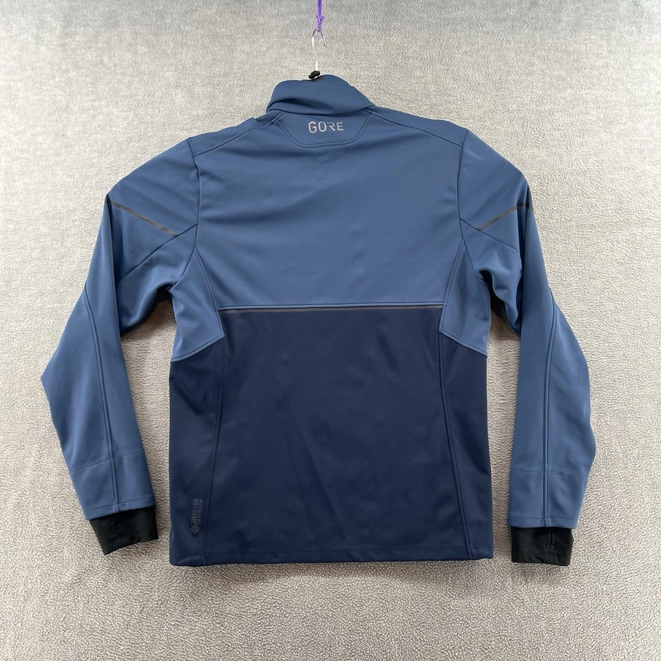 Gore Men’s Size M Full Zip Softshell Blue Water Resistant Jacket - Image 2 of 4