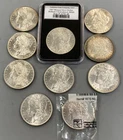 10 BU US 90% Silver Morgan $1 mixed dates L25243