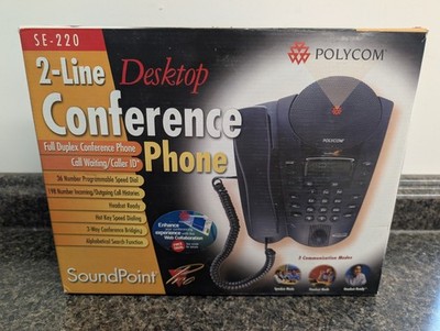 Polycom SoundPoint Pro SE-220 2 Line Desktop Conference Phone