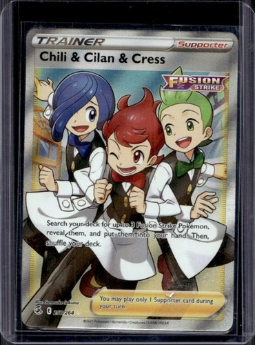 2021 Pokemon SWSH Fusion Strike Chili & Cilan Cress #258/264