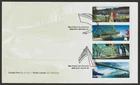Canada FDC 2005 Bridges, se-tenant strip of 4, sc#2103a [Souris top]