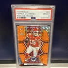 Panini 2022 Mosaic Patrick Mahomes II #293 Reactive Orange PSA 10