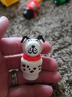 Vintage Fisher Price Little People Dalmatian Dog White Black Lucky Figure Toy!