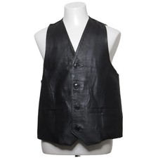 Yak, Lederweste, Herren, Größe: L, Schwarz, Leder/Polyester #wWg
