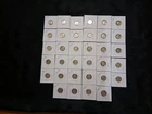 34 Different Mercury Dimes 1916 Thru 1945. 90% Silver Fillers for your Album.