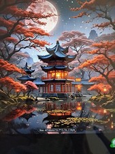 Stamped Cross Stitch Landscape 14ct 40x40cm 23 Colors Project Bag DIY Kit