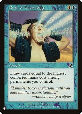 Rush of Knowledge The List Reprints MTG LP card