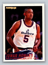 1994-95 Fleer Rookie RC #381 Juwan Howard Washington Bullets Basketball Card. rookie card picture