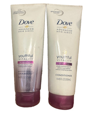 Dove Advanced Hair Series Shampoo & Conditioner Youthful Vitality Aging Hair