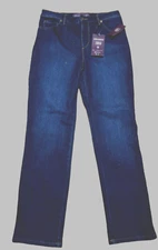 Gloria Vanderbilt Amanda Women 6P Supreme Stretch Dk Wash Taper Leg Denim Jeans