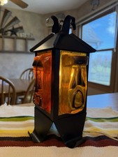 ANTIQUE/VTG 50S-60S TIKI MOAI CHUNK LUCITE HAWAIIAN LAMP LIGHT