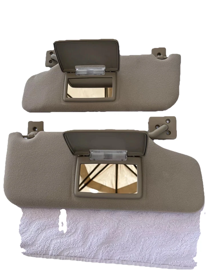 Комплект солнцезащитных козырьков Ford Five Hundred 2005-2007 желтовато-коричневого цвета с полными кронштейнами - Изображение 2 из 3