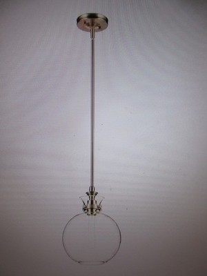 Kichler Laria 10.25 in. 1 Light Pendant with Clear Glass in Champagne Bronze
