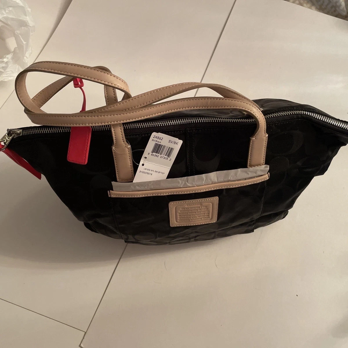 Coach Legacy Nylon Exterior Tote Bags & Handbags for Women for
